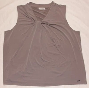 Calvin Klein Women's Sleeveless Gray Shirt X56TM24A NWT Size 2X - Picture 1 of 4
