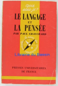 Le langage et la pensée Chauchard Livre 1966 - Imagen 1 de 1
