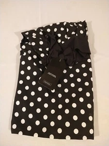 "Nuovo con etichetta Harman grembiule hostess nero con punto a pois bianco con tasca 20""x23""" - Foto 1 di 2
