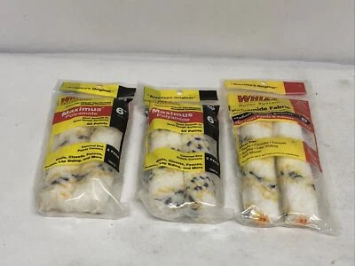 Lot Of (3) Whizz Refill Woven Fabric Roller Cover Gold Stripe 6" x 1/2" 58016 - Image 1 of 4