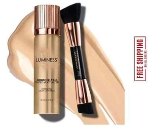 LUMINESS Silk Airbrush Spray Foundation & Buffing Brush Kit - Tan 100 - Picture 1 of 5