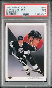 1990-91 Upper Deck #307b Wayne Gretzky PSA 7 - Picture 1 of 2