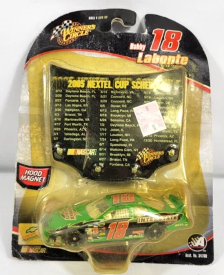Bobby Labonte Nextel 2005 #18 horario capó imán 1/64 ganadores círculo stock car Foto 1 de 4