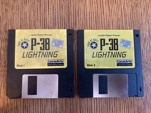 P-38 LIGHTNING GAME PC MS-DOS COMPUTER 3,5" ZOLL DISKETTE(N) EXZ ZUSTAND GETESTET - Bild 1 von 2