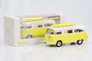 VW COMBI T2 1980 - Minibus jaune pastel et blanc - 1/43 NOREV JET CAR 841101 - Imagen 1 de 1