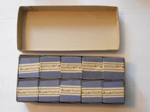 Neu Vintage Kiste mit 10 Glühkorper Auerlicht 5451 Mänteln im Originalkarton - Bild 1 von 3