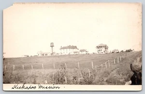 Postcard  RPPC  Kickapoo Mission Horton Kansas - Picture 1 of 3