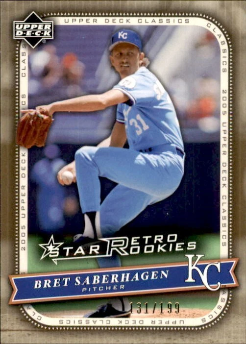 2005 Upper Deck Classics Gold #103 Bret Saberhagen /199 RSR Royals Parallel HOF - Image 1 of 2