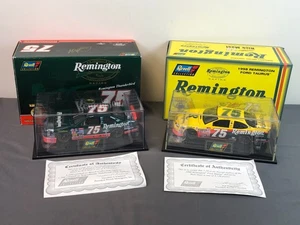 2 Revell 1:24 Diecast REMINGTON RICK MAST #75 Ford Taurus Thunderbird w/ Case - Picture 1 of 24