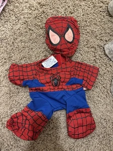 Build A Bear Spider-Man Costume Mask & Outfit Marvel RARE Retired #2 - Picture 1 of 4