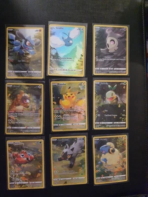 LP Pokémon TCG Crown Zenith Galarian Gallery Full Art Set 9 GG26 GG34 Pikachu - Image 1 of 4