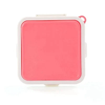 Portable Silicone Microwave Sandwich Storage Box, Lunch Boxes, Pink D3W6 - Image 1 of 4