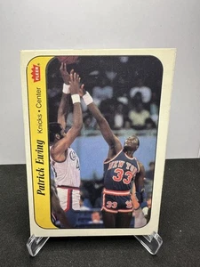 1986-87 Fleer Patrick Ewing Stickers RC #6 Knicks Rookie Card (2) - Picture 1 of 2