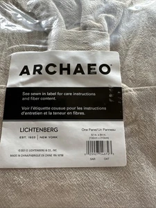 Archaeo Lichtenberg Single Panel Oat 52"x84" Twist Tab - Picture 1 of 6