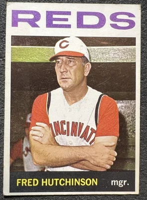 1964 Topps Fred Hutchinson MGR (Cincinnati Reds) #207 en muy buena condición Foto 1 de 2