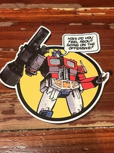 Transformers Optimus Prime Megatron VINYL STICKER - Bild 1 von 2