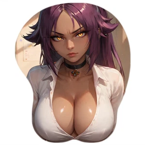 Tapis de souris Yoruichi Shihouin Bleach 3D anime seins ergonomiques - Photo 1/1