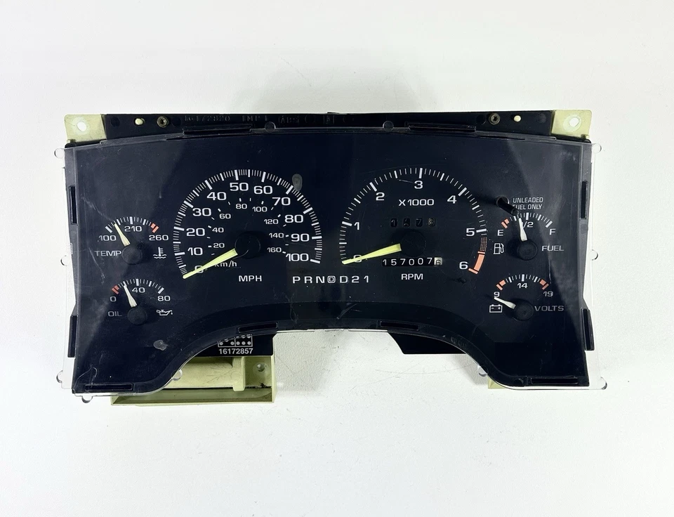 Cuadro de instrumentos velocímetro Chevy S10 Blazer Jimmy 1995-1997 157.007 millas Foto 1 de 4