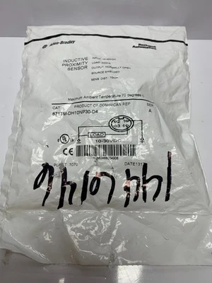 Allen Bradley 871TM-DH10NP30-D4 Inductive Sensor Metal Face 10mm Range 10-30VDC - Image 1 of 3