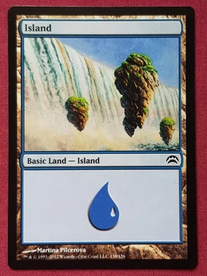 Magic The Gathering PLANECHASE 2012 ISLAND 138 land card MTG - Image 1 of 2