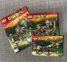 LEGO Dino Defense Set 5887 Instruction Manuals ONLY - All 3 booklets 