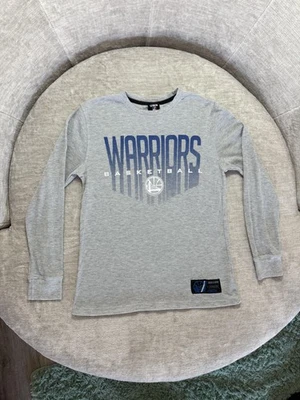 Golden State Warriors Shirt Mens Medium Gray Long Sleeve Thermal NBA Basketball - Image 1 of 4