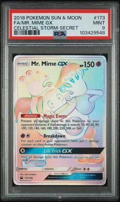Mr. Mime GX (Secret) 173/168 Sm-Celestial Storm Holo - Image 1 of 2