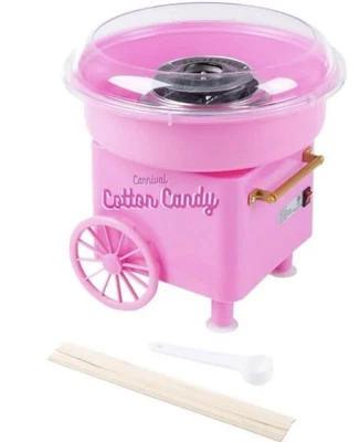 Настольная машина для изготовления хлопковых конфет — включает черпак и 10 сервировочных палочек — работает - Изображение 1 из 4
