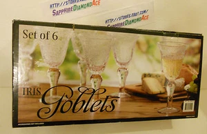 ¡Juego de 6 copas de champán burbujas IRIS! ¡NUEVO EN CAJA!¡! - Imagen 1 de 3