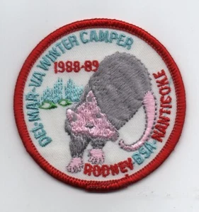 Parche serie cámper de invierno Nanticoke Rodney 1988-89 (opossum) (Del-Mar-VA C.) - Imagen 1 de 1