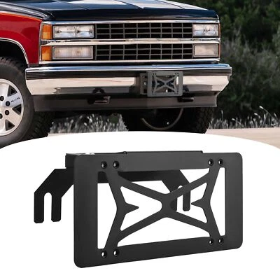 for Chevy & GMC K1500/Suburban Flip Up 10'' Winch Fairlead License Plate Bracket - Image 1 of 4