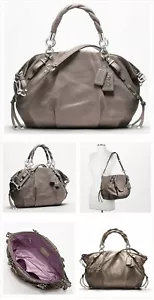 Nuevo Auténtico Bolso de Hombro Coach MADISON SV/Piedra PLISADO SOPHIA 17773 - Imagen 1 de 5