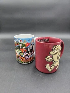 Walt DISNEY World Rare Grumpy Quote & Storybook Large Coffee Cups LOT OF 2 - Picture 1 of 10