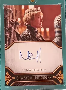 2023 Game of Thrones Art & Images LENA HEADEY as CERSEI LANNISTER Autograph - Picture 1 of 8