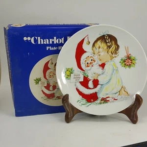 GOEBEL Happy Holiday 1974 Christmas Plate Collector CHARLOT BYJ - 2nd ed - XCHF6 - Picture 1 of 12