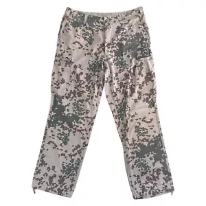 Pantaloni cargo esercito tedesco mimetici deserto combattimento tropicale pantaloni marroni uomo W34 L29 - Foto 1 di 7