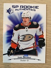 2023 SP Authentic's blue rc JAMIE DRYSDALE! Anaheim Ducks