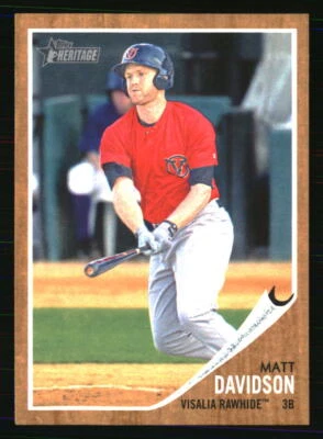 Matt Davidson 2011 Topps Heritage Minor League #95 BASEBALL Card - Image 1 of 2