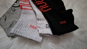 MIX 4x NEW ANKLE TRAINER HUGO BOSS Ck G GIRL BOY WOMEN SOCKS EU 36-40 UK 3-7 - Picture 1 of 1