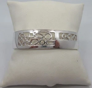 Sterling Silver CUFF Bracelet 925 5.5 inche - Picture 1 of 10