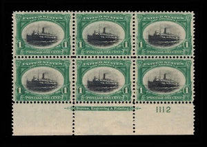 MOMEN: US BRIEFMARKEN #294 INTAKTER PLATTENBLOCK 6 POSTFRISCH OG NH LOT #94306 - Bild 1 von 2