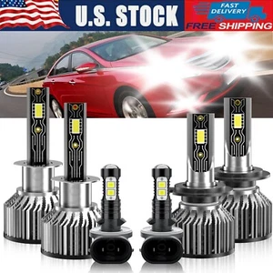 For Hyundai Sonata 2006-2008 Combo LED Headlight High Low+ Fog Light Bulbs Kit - Picture 1 of 12