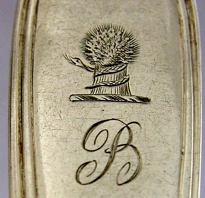 BENWELL FAMILY CRESTED STERLING SILVER FORK 1838 ENGLISH ANTIQUE 50g - Picture 1 of 4