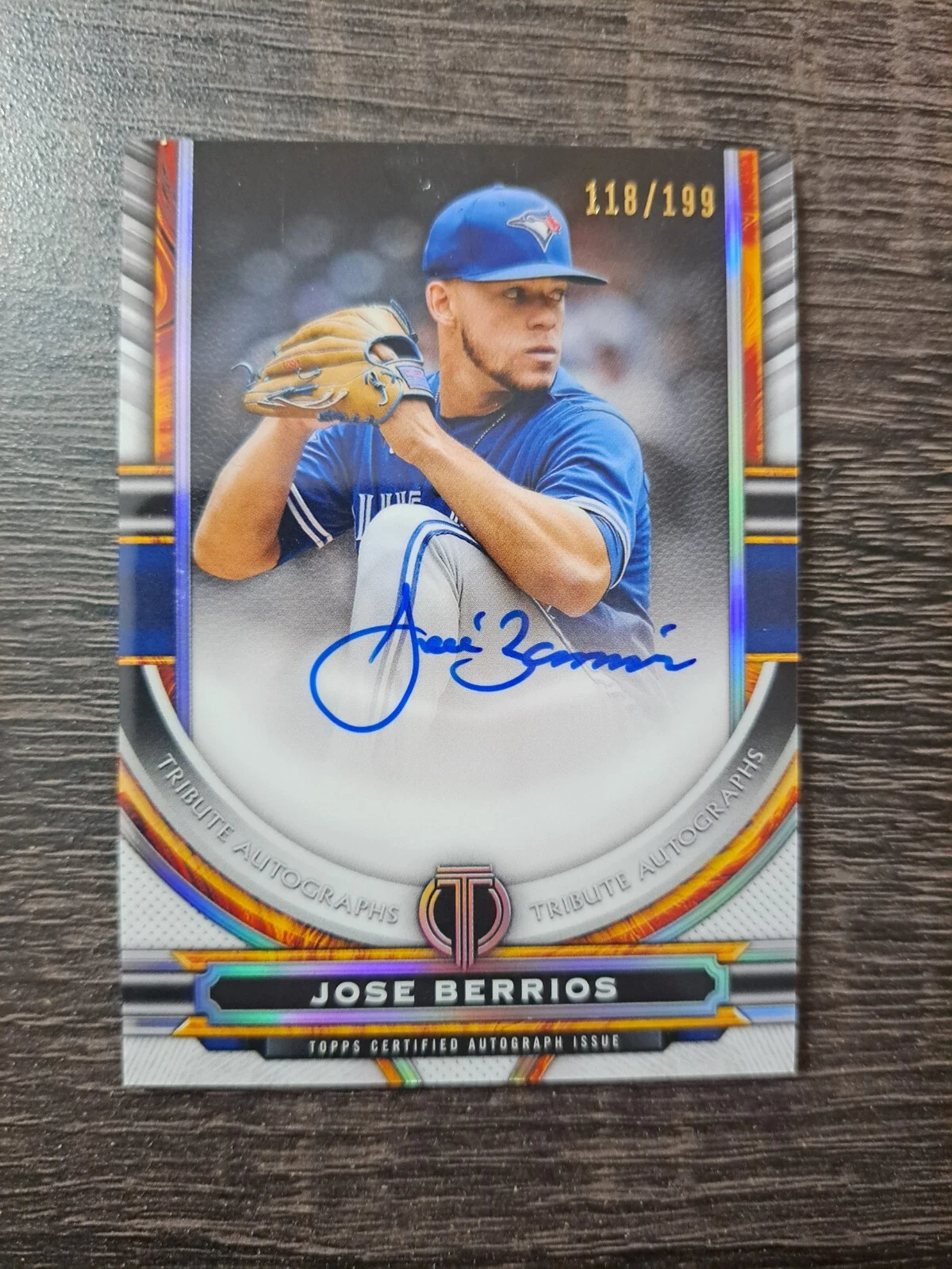 2023 Topps Tribute Autographs Jose Berrios auto /199 Blue Jays