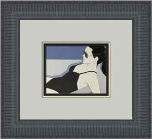 Patrick Nagel Shades Custom Framed Print - Picture 1 of 2