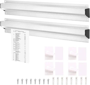 2 Pack Restaurant Ticket Holder, 16 Inch Aluminum Order Receipt Holder, Silver K - Picture 1 of 12
