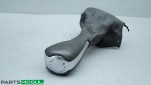 2010 RANGE ROVER SPORT BLACK/SILVER GEAR SHIFTER KNOB W/ LEATHER BOOT LR039941 - Picture 1 of 7