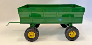 ERTL John Deere Green Plastic Pull-Behind Toy Grain Wagon Trailer w/ Metal Axles - Picture 1 of 10