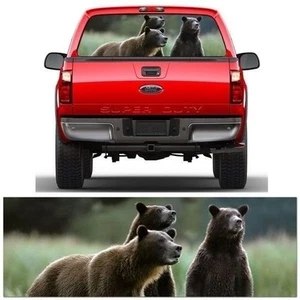 MG9106 Bear Rear Window Truck Tint Sticker Decal fits Ford Chevrolet Dodge  - Picture 1 of 1