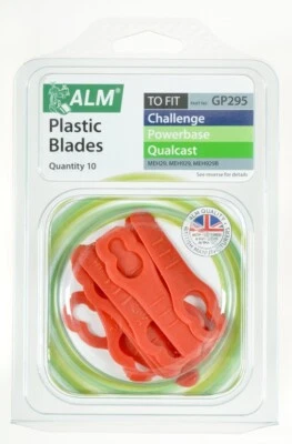ALM Plastic Lawnmower Blades To Fit Challenge MEH929 Pk10 GP295 - Image 1 of 3